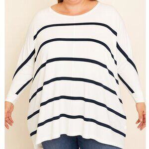 Wasabi Concept Sweater | 2X Fit | Boat Neck Dolman | Ribbed Finish | NWT